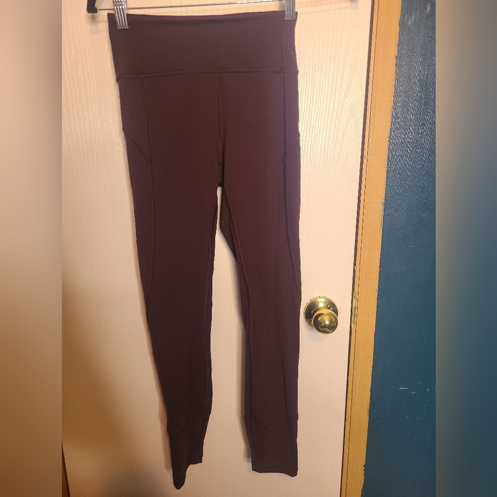 Lululemon Athletica maroon Leggings